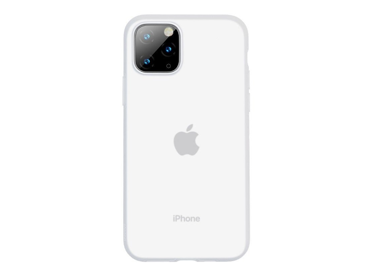 Etui silikonowe Baseus Jelly Liquid Silica Gel Case do iPhone 11 Pro białe
