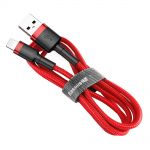 Kabel USB Lightning Baseus Cafule 2.4A 0,5 m oplot