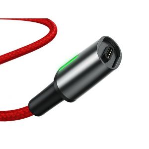 Kabel magnetyczny USB-C Baseus Zinc 3A 1m czerwony