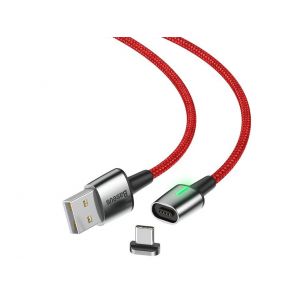 Kabel magnetyczny USB-C Baseus Zinc 3A 1m czerwony
